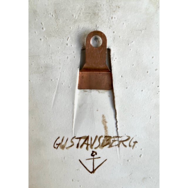 Brown 1970s Borje Skohg Gustavsberg Silvered Polychrome Stoneware Abstract Modenist Wall Reliefs -- Offered as a Pair For Sale - Image 8 of 16