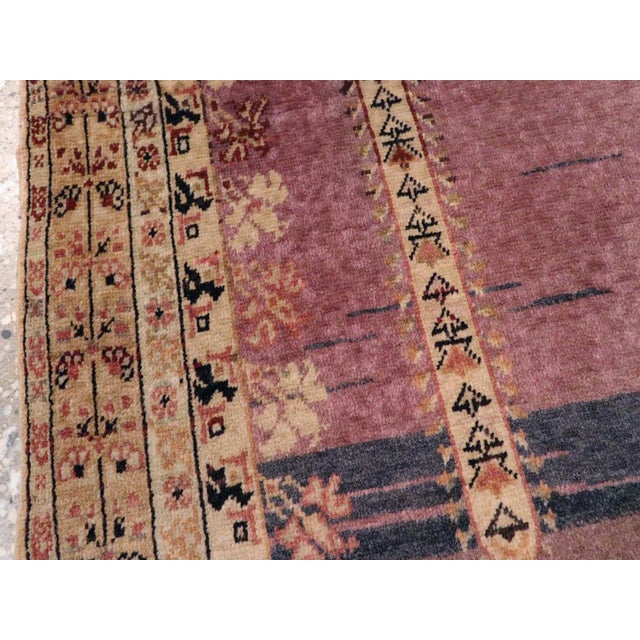Galerie Shabab Collection Early 20th Century Turkish Sivas Throw Rug For Sale - Image 4 of 8