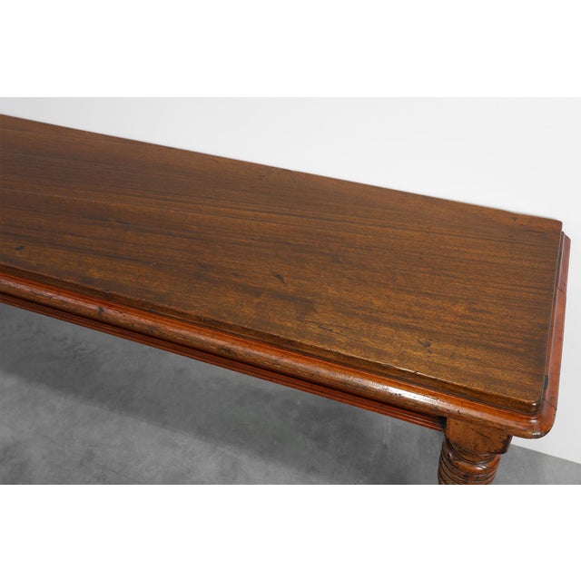 Large William IV Walnut Console Table, United Kingdom, 1840s For Sale - Image 11 of 13