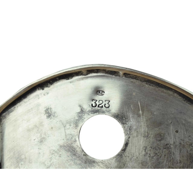 Antique Spanish Colonial Period Silver Plated Stirrups With Hand-Engraved Motifs Wall Decor - a Pair For Sale - Image 11 of 11