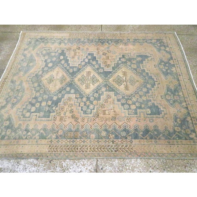 Galerie Shabab Collection Mid-20th Century Persian Afshar Accent Rug For Sale In New York - Image 6 of 10