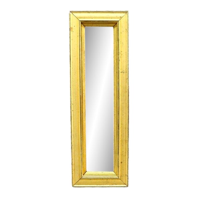 Diminutive First Finish Gilt Wood Rectangular Frame C1860 For Sale