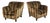 Italian Art Deco Striped Velvet Armchairs, 1930s, Set of 2 For Sale