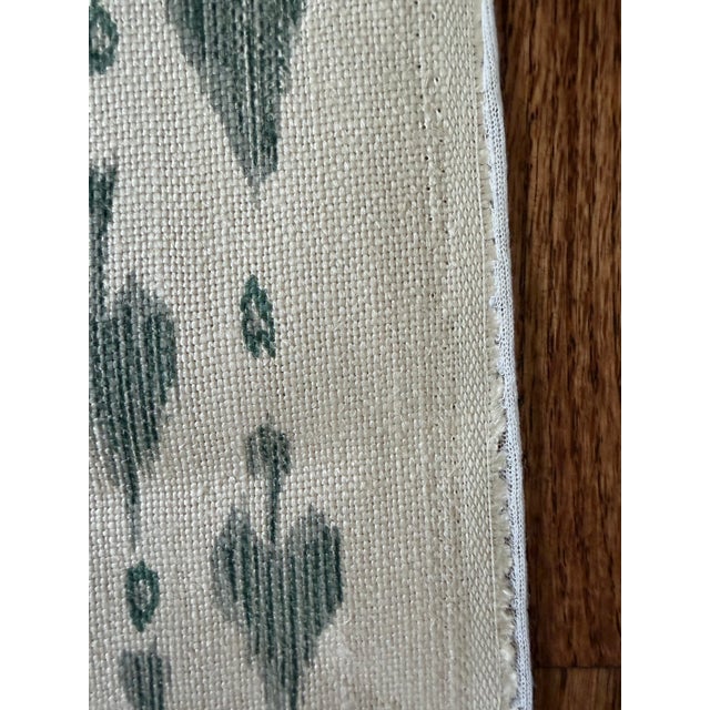 Peter Fasano Darta Linen Fabric 9 Yards Dar9 - Cyan For Sale - Image 9 of 9