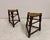 Oak and Rush Stools, 1970s, Set of 2 For Sale - Image 11 of 12