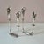 A beautiful pair of mid-century silver plated candlestick holders in an elegant calla lily design, made in Denmark by Jans...