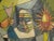 Mid 20th Century Cubist Oil Painting of a Nun with Candle, Framed For Sale - Image 4 of 13