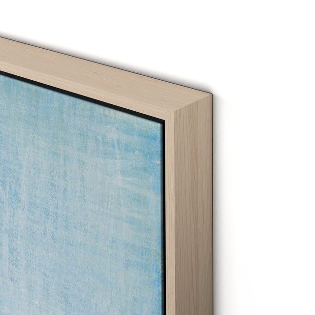 Contemporary Maui 04 Noon by Carrie Bergey in Maple Frame, Large Art Print on Canvas For Sale - Image 3 of 3