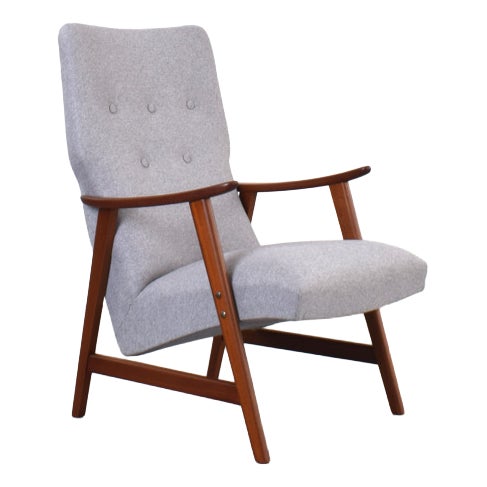 Mid-Century Modern Danish Lounge Chair, 1960s For Sale