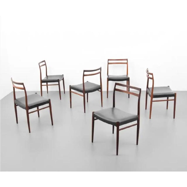 Scandinavian Norwegian Alf Aarseth Gustav Bahus & Eft Rosewood Dining Chairs - Set of 6 For Sale - Image 12 of 12