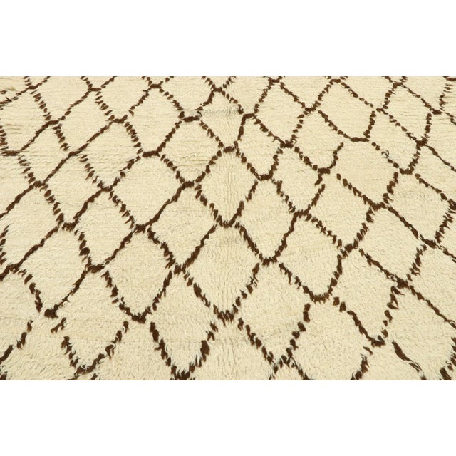 Berber Tribes of Morocco Vintage Moroccan Azilal Rug - 05'02 X 11'04 For Sale - Image 4 of 9