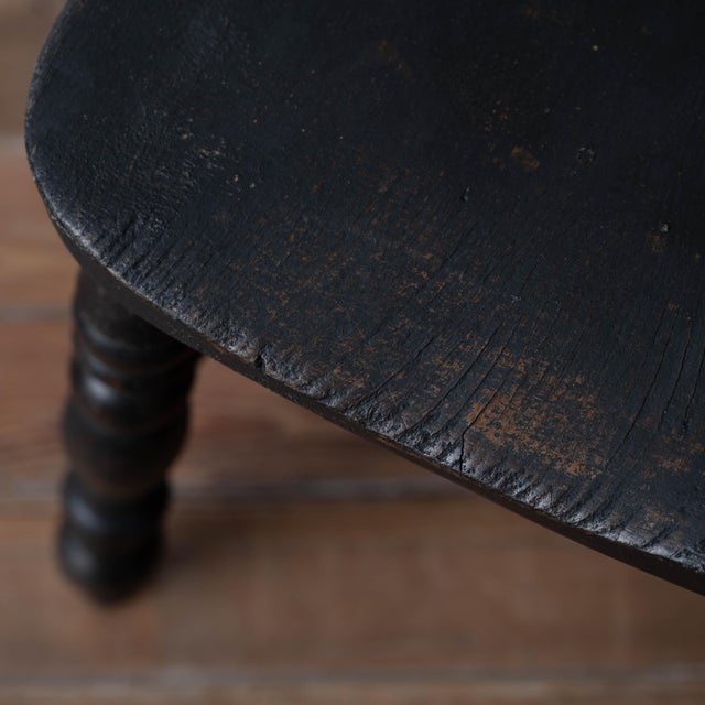 Captain's Chair in Black, c.1880 For Sale - Image 16 of 18
