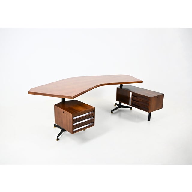 Vintage Boomerang Desk by Osvaldo Borsani for Tecno, 1950s For Sale - Image 14 of 14