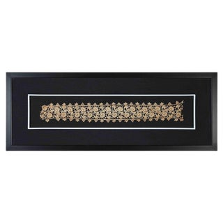 Southern Italian Embroidery, Artisanal Decorative Object, 18th Century For Sale