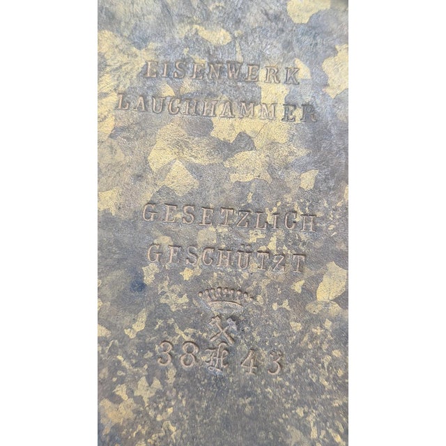 Vintage German Portrait Bas-Relief in Dark Brown Bronze, 1933 For Sale - Image 14 of 15