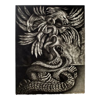 Hydra - Original Lithograph by D. These - Late 20th Century Late 20th Century For Sale