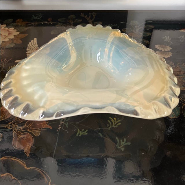 Vintage Hand-Blown Italian Jelly Fish Glass Bowl For Sale In Houston - Image 6 of 8
