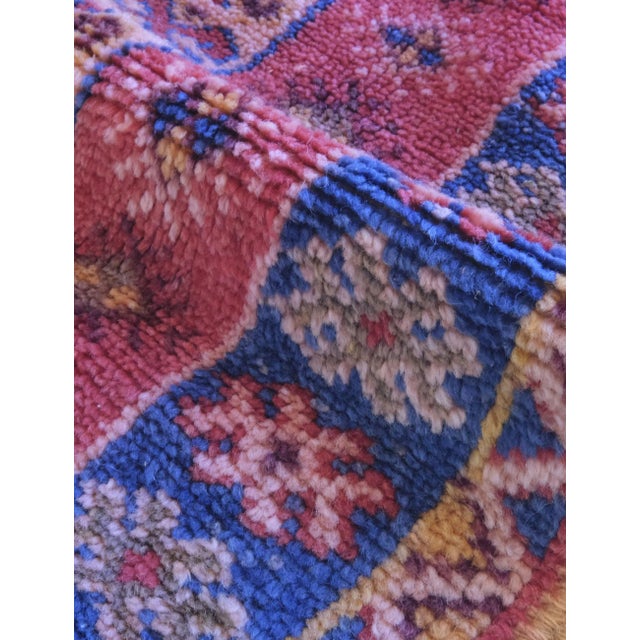 1960s Traditional Moroccan Wool Rug - 7.5 X 3.7 Ft For Sale - Image 5 of 8