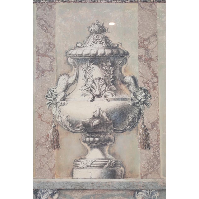 Framed Neoclassical Revival Urn Illustration Print For Sale - Image 4 of 8