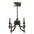 4-Light Chandelier Nickel Plated Georgian Style For Sale - Image 12 of 13