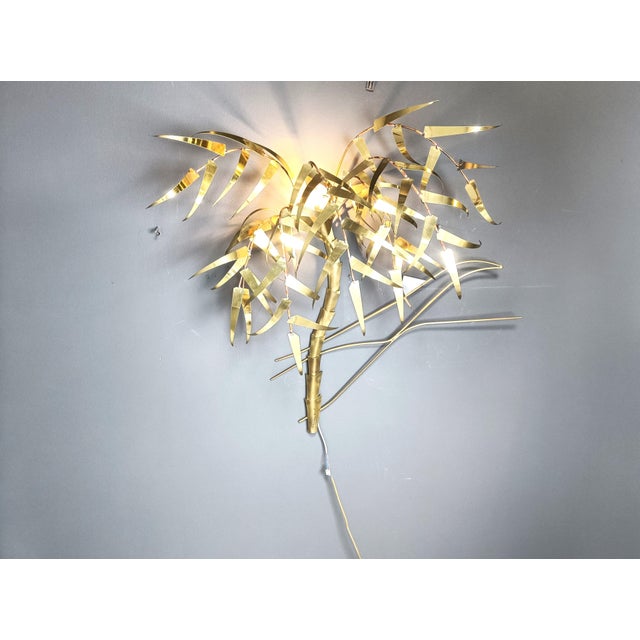 Palm Tree Wall Light from Daniel dHaeseleer, 1970s For Sale - Image 12 of 13
