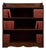 20th Century Mahogany Open Bookcase For Sale