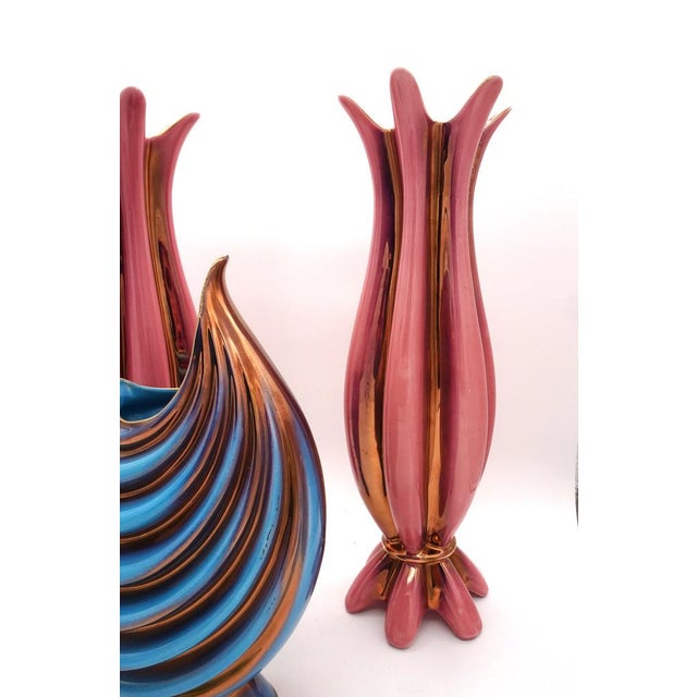 Space Age Ceramic Vases by Sesto Fiorentino Sicas, Italy, 1970s, Set of 3 For Sale - Image 4 of 9