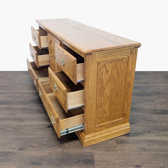 2000 - 2009 Classic Solid Oak Dresser For Sale - Image 5 of 7