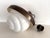Vintage Italian White Glass Pendant Light with Aluminum Ring, 1980s For Sale - Image 13 of 15