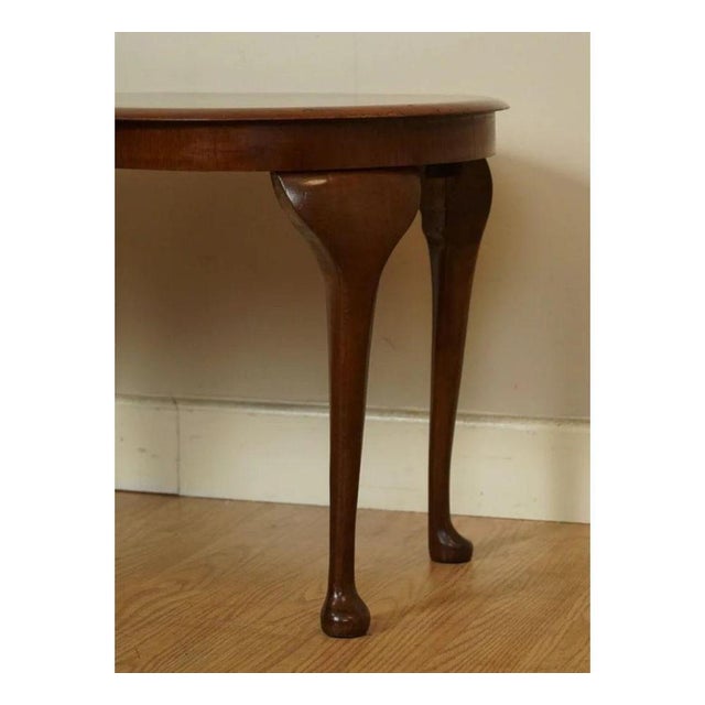 Wood Art Deco Kidney-Shaped Hardwood Side Table For Sale - Image 7 of 10