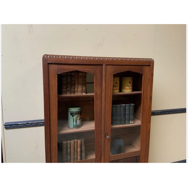 1930s Antique Art Deco Bookcase, 1935 For Sale - Image 5 of 10