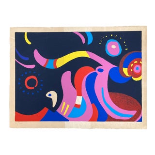 1970s Limited Edition Colorful Art For Sale