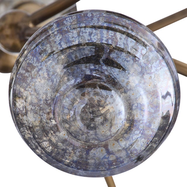 Gold Arteriors Home Merrick Gold Iron Chandelier For Sale - Image 8 of 10