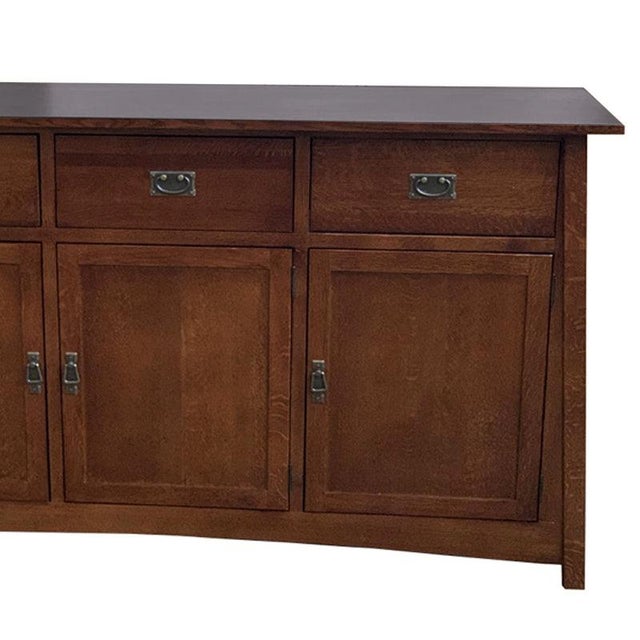 2020s Mission 3 Door & 3 Drawer Sideboard - 70" For Sale - Image 5 of 10