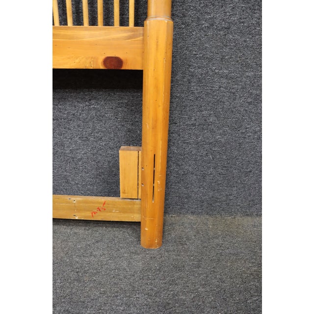King Size Pine Country Style Spindle Headboard For Sale - Image 9 of 10