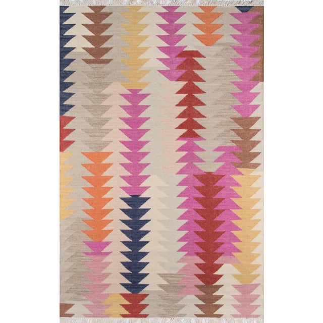 Momeni Caravan Hand Woven Multi Wool Area Rug - 3'9" X 5'9" For Sale In Atlanta - Image 6 of 6