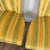 Yellow Designer 1970s Velvet Striped High Back Chairs For Sale - Image 8 of 15