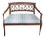 Antique Italian Neoclassical Style Spiral Back Fruitwood Settee For Sale