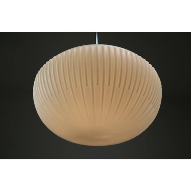 Large Mid-Century Opaline Glass Pendant, 1960s For Sale - Image 9 of 11