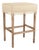 Lucas Fringe Bar Stool in Natural Hemp Linen For Sale