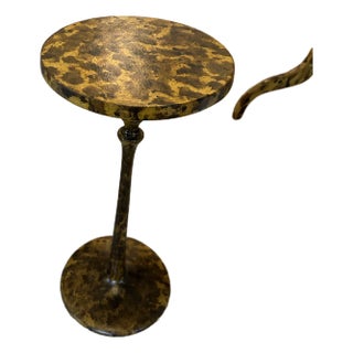 Faux Painted Tortoiseshell Drinks Table For Sale