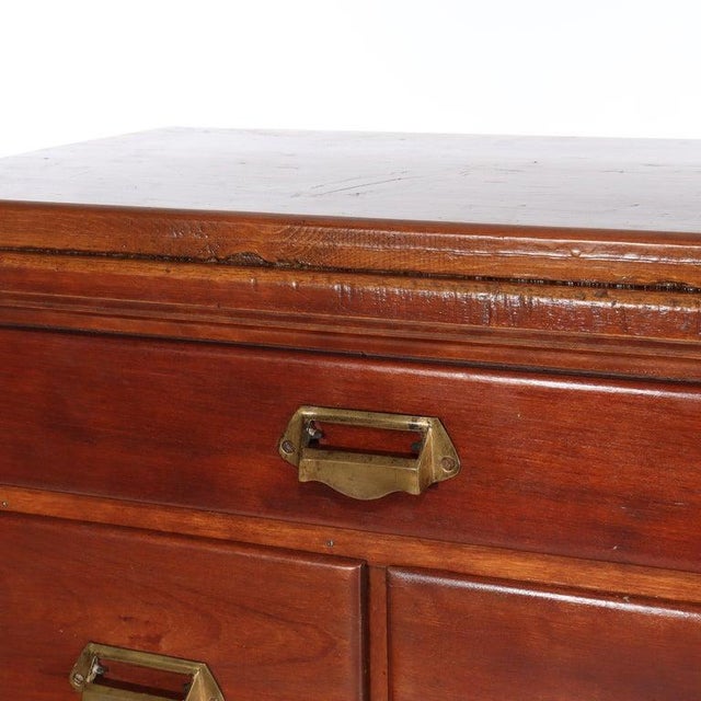Antique Cherry 18-Drawer Apothecary Cabinet Circa 1850 For Sale - Image 14 of 16