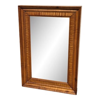 Late 19th Century Tiger Maple Mirror For Sale