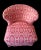 1970s Mod Pink Op-Art Upholstered Swivel Chair For Sale - Image 6 of 7