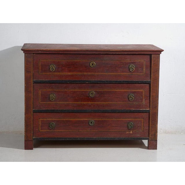 Biedermeier Pine Chest by Amaru For Sale - Image 4 of 11