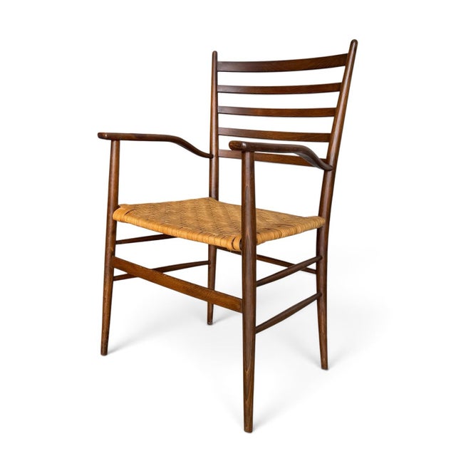 Mid-Century Modern Beech Armchair Attributed to Chiavari; Italy, 1950s For Sale - Image 3 of 15