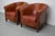 Metal Vintage Dutch Cognac Leather Club Chairs, Set of 2 For Sale - Image 7 of 18