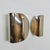 Wall light named Foglio. Designer Afra & Tobia Scarpa for Flos. Original 1960s, first series. Steel strong (2 mm.). Micro...
