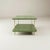 Handcrafted Satin Forest Hills Green Lacquered Two-Layer Coffee Table With Brass Bamboo Legs For Sale - Image 4 of 6