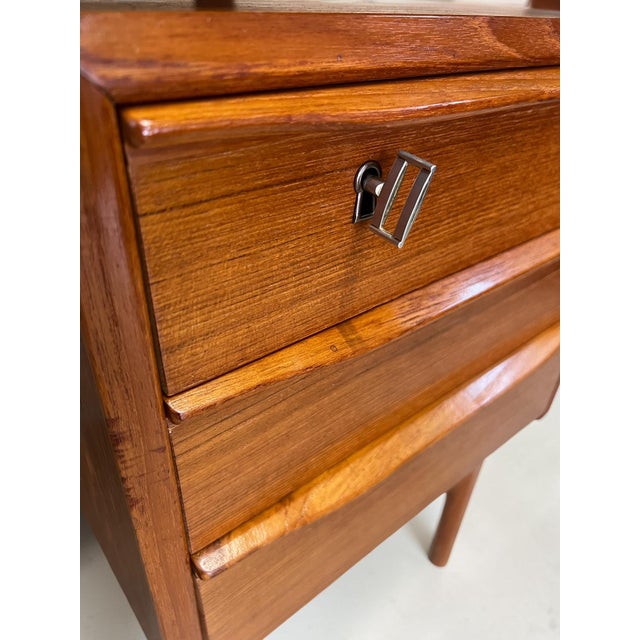 Vintage Danish Teak Executive Desk by Peter Løvig Nielsen, 1973 For Sale - Image 11 of 18